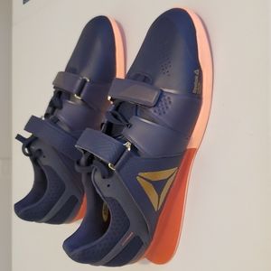Reebok Legacy weightlifting shoes size 13, blue and orange. New with box